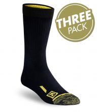 FIRST TACTICAL - 9" Cotton Duty Sock - 3 Pack - Black