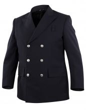 ELBECO - Top Authority Double-Breasted 2-Pocket Blousecoat-Midnight Navy