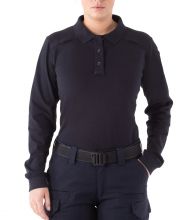 FIRST TACTICAL - Cotton Long Sleeve Polo - Midnight Navy - Women's